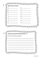 Vorschau - Arbeitsblätter - Writing Prompts - Stundenstart zur Wiederholung - Seite 1