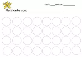 Vorschau - Arbeitsblätter - Fleißkarte als Belohnungssystem für Sticker oder Stempel! - Seite 2