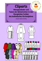 Vorschau - selbst erstellte Cliparts/Grafiken - Messgewänder und Talare in den Farben des Kirchenjahres (katholisch) - Deckblatt