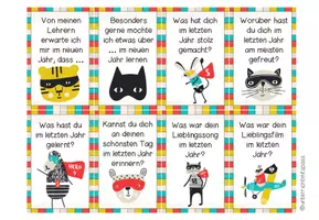 Vorschau - Fördermaterial/Inklusion - NEUJAHR - Plauderkärtchen - Seite 3