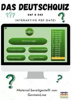 Vorschau - Aufgabenkarten - Deutschquiz "Wer wird Deutschprofi" - Interaktive PDF-Version - Deckblatt