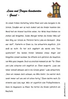 Vorschau - Unterrichtsreihen - Lesen und Fragen beantworten Grusel - Seite 1