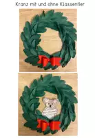 Vorschau - Stationenlernen - Bastelvorlage Adventskranz für Weihnachten - Seite 2