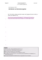 Vorschau - Klassenarbeiten - Kästner: "Ballade vom Nachahmungstrieb" - Klassenarbeit: Geleitete Analyse einer Ballade - mit Erwartungshorizont - Deckblatt