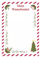 Vorschau - Mal- und Bastelvorlagen - Wunschzettel (mit und ohne Linien) - Deckblatt
