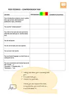 Vorschau - Arbeitsblätter - Englisch - Peer Feedback - Summary/Comprehension Task - Seite 1