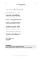 Vorschau - Klassenarbeiten - Oskar Loerke: "Blauer Abend in Berlin" - Gedichtanalyse / Stadtlyrik - Klassenarbeit/Klausur mit Erwartungshorizont - Deckblatt