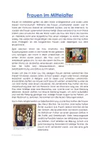 Vorschau - Arbeitsblätter - Geschichte - Frauen im Mittelalter - Seite 1