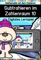 Vorschau - Arbeitsblätter - Das Paket - Subtraktion mit dem Eisbären im Zahlenraum 10 #LMPKracher2020 - Seite 1