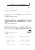 Vorschau - Arbeitsblätter - How to write interesting texts - Writing skills training - Seite 3