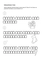 Vorschau - Mal- und Bastelvorlagen - Weihnachtsrätsel, Logicals, Deutsch und Mathe Klasse 1-4 - Seite 1