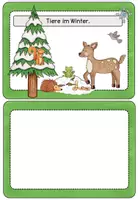 Vorschau - Unterrichtsreihen - Kartei und Arbeitsblätter Tiere im Winter - Seite 1