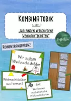 Vorschau - Präsentationen/Tafelbilder - Kombinatorik & Geometrie - Klasse 1/2 - Reihentransparenz - Deckblatt