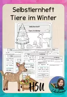 Vorschau - Unterrichtsreihen - Paket: Tiere im Winter - Karteikarten, Arbeitsblätte, Selbstlernheft - Seite 1