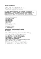 Vorschau - Arbeitsblätter - Italienisch A2 Gesundheitliche Probleme + Lösung - Deckblatt