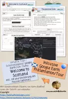 Vorschau - Arbeitsblätter - Welcome to Scotland - Virtual Tour/Schnitzeljagd auf Google Earth mit Arbeitsblatt #silvesterknaller23 - Deckblatt