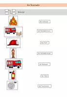 Vorschau - Arbeitsblätter - Feuerwehr Wortschatz - Seite 3