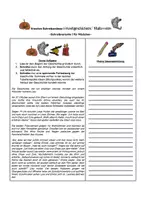 Vorschau - Arbeitsblätter - Halloween - Kreative Schreibanlässe - Deckblatt