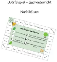 Vorschau - Spiele - Würfelspiel - Sachunterricht - Laubbäume - Deckblatt