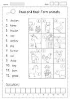 Vorschau - Arbeitsblätter - Farm animals (Englisch) Klasse 2 - Seite 3