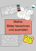 Vorschau - Arbeitsblätter - Mathe: Rechnen und Malen im Zahlenraum bis 10 - Deckblatt
