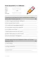Vorschau - Test - Deutsch - Kurztest zu Zeitformen - Seite 1