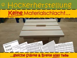 Vorschau - Arbeitsblätter - Hocker aus Holz bauen - Deckblatt