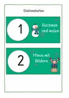 Vorschau - Arbeitsblätter - Minus-Lerntheke-Klasse 1 - Seite 1