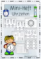 Vorschau - Arbeitsblätter - Uhrzeit - Deckblatt