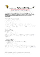 Vorschau - Merkblätter - Textstellen zitieren - Kurzgeschichte - Deckblatt