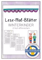 Vorschau - Arbeitsblätter - Lese-Mal-Blätter WINTERKINDER - Deckblatt