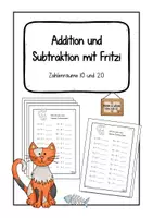 Vorschau - Arbeitsblätter - Arbeitsblätter mit Fritzi - Zahlenräume 10 und 20 - Deckblatt