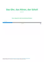 Vorschau - Arbeitsblätter - Materialpaket Das Ohr, das Hören, das Schall - Deckblatt