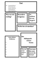Vorschau - Arbeitsblätter - Meine Ferien - Bullet Journal von Rattenkind - Seite 3