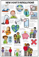 Vorschau - Arbeitsblätter - NEW YEAR'S RESOLUTIONS - Materialpaket (Fokus: will-future) - Seite 2