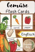 Vorschau - Fördermaterial/Inklusion - Gemüse - Vegetables - Flashcards - Wortkarten (Englisch) - Deckblatt