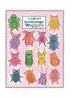 Vorschau - Mal- und Bastelvorlagen - Käfer Zeichenvorlagen Kunstunterricht Biologie Insekten - Deckblatt