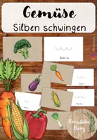 Vorschau - Fördermaterial/Inklusion - Gemüse -Silben schwingen - DaZ - DaF - Deckblatt