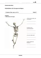 Vorschau - Arbeitsblätter - Gelenke - Arbeitsblätter mit Lösungen - Deckblatt