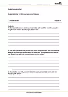 Vorschau - Arbeitsblätter - Geschlechteridentität - Arbeitsblätter mit Lösungen - Deckblatt