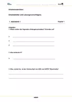 Vorschau - Arbeitsblätter - ADHS - Arbeitsblätter mit Lösungen - Deckblatt