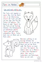 Vorschau - Arbeitsblätter - Lesemalblätter Herbst | Deutsch Klasse 2-3 - Seite 2