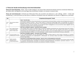 Vorschau - Stundenentwürfe - Reihenplanung und Stundenentwurf zum Roman "Nichts - Was im Leben wichtig ist" | Examensstunde - Seite 1