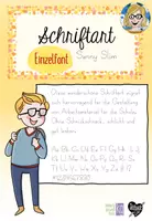 Vorschau - selbst erstellte Schriftarten - Schriftart - Sunny Slim Font - Deckblatt