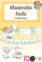 Vorschau - Poster - Klassenraum Deko Koala Wimpelketten - Deckblatt