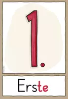 Vorschau - Fördermaterial/Inklusion - Ordinalzahlen - Wortkarten - DaZ -DaF (Tafelmaterial) - Seite 1