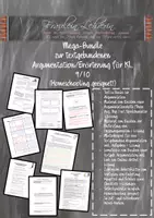 Vorschau - Unterrichtsreihen - Mega-Bundle zur textbasierten Erörterung für Kl. 9/10! - Deckblatt