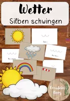 Vorschau - Fördermaterial/Inklusion - Silben schwingen - Wetter - DaZ - Deckblatt