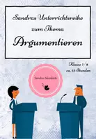 Vorschau - Unterrichtsreihen - Materialpaket zum Thema "Argumentation" - Deckblatt