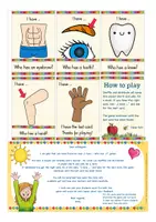 Vorschau - Stationenlernen - body parts Spiel I have who has Englisch Grundschule - Seite 3